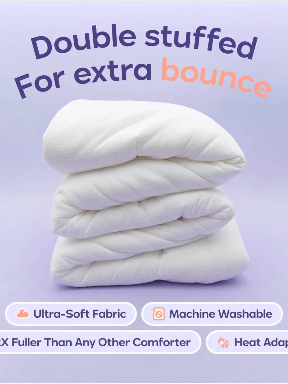 MarshMellow Double-Stuffed Comforter - KING BRAND NEW IN BOX
